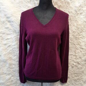 Dunedin Women's Purple Merino Scotland Wool Sweater Size L